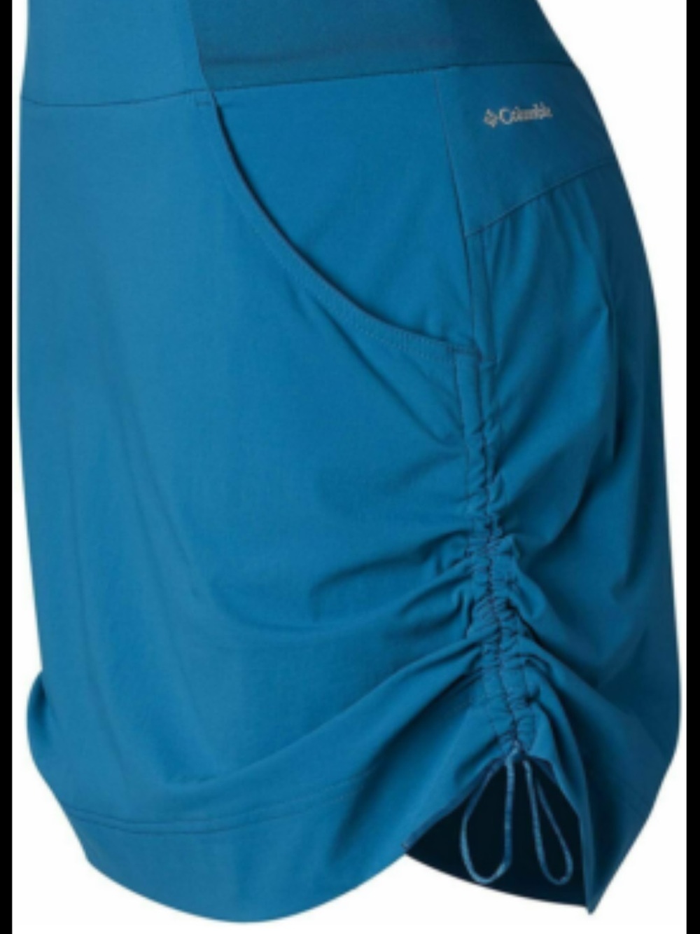 Colombia Blue Women's Drawstring Active Skort Large